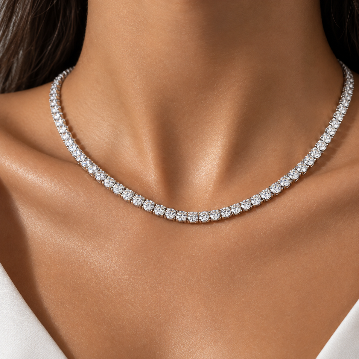 Collier tennis scintillant – Luxury Tennis