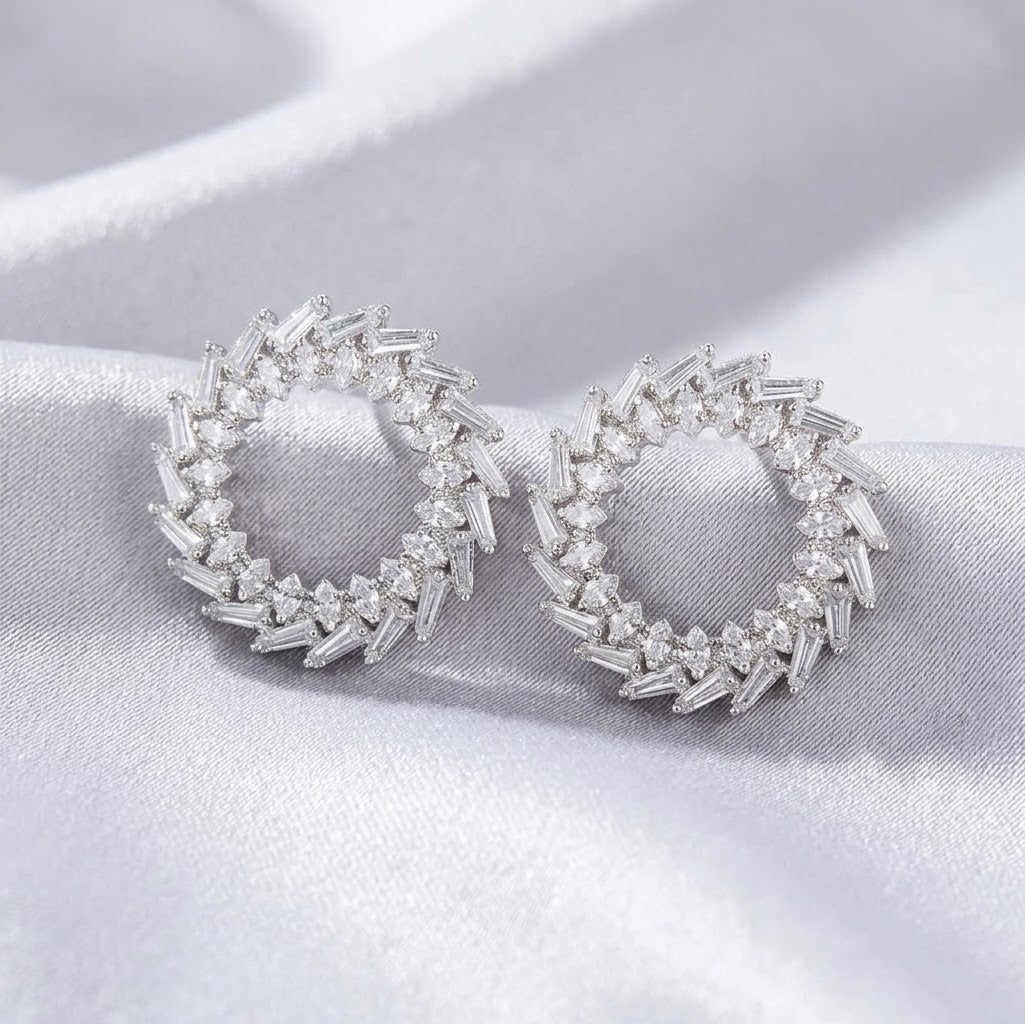 Boucles d’oreilles cœur à cristaux – Crystal