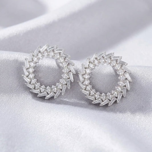 Boucles d’oreilles cœur à cristaux – Crystal