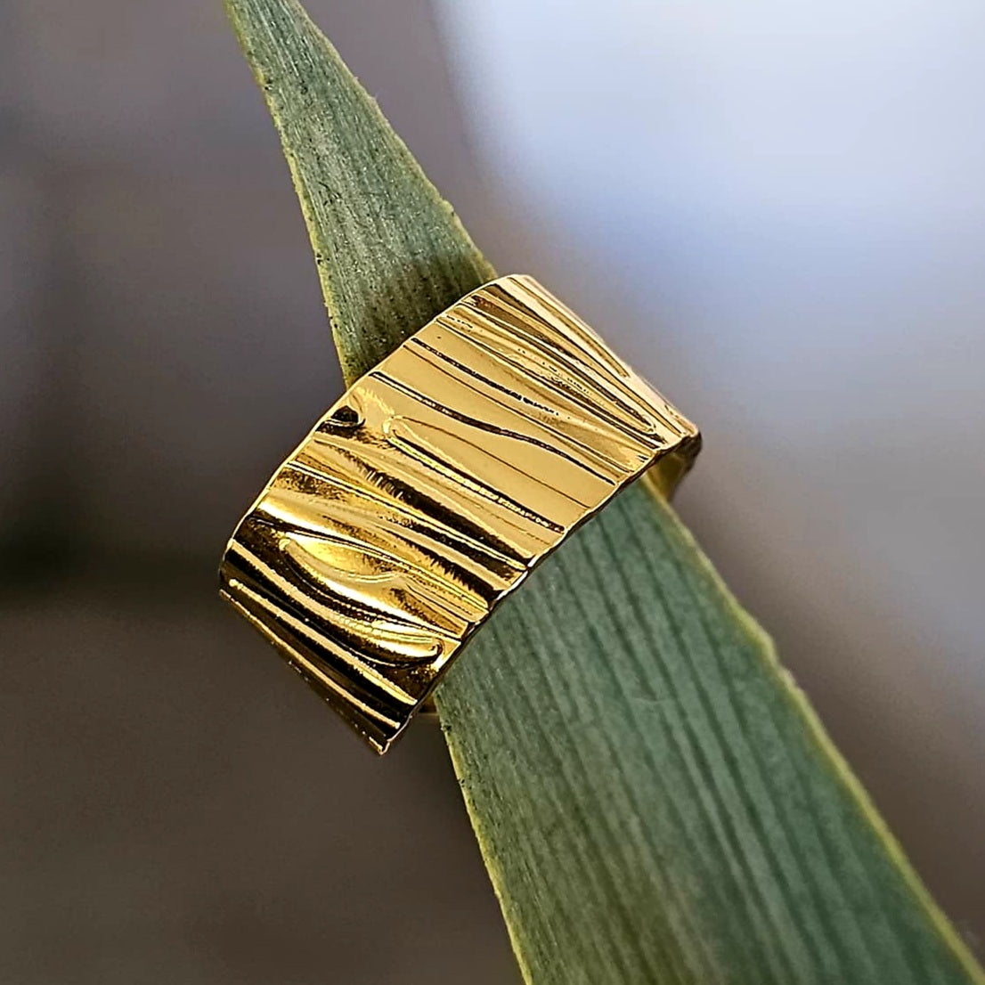 Sleek bold ring