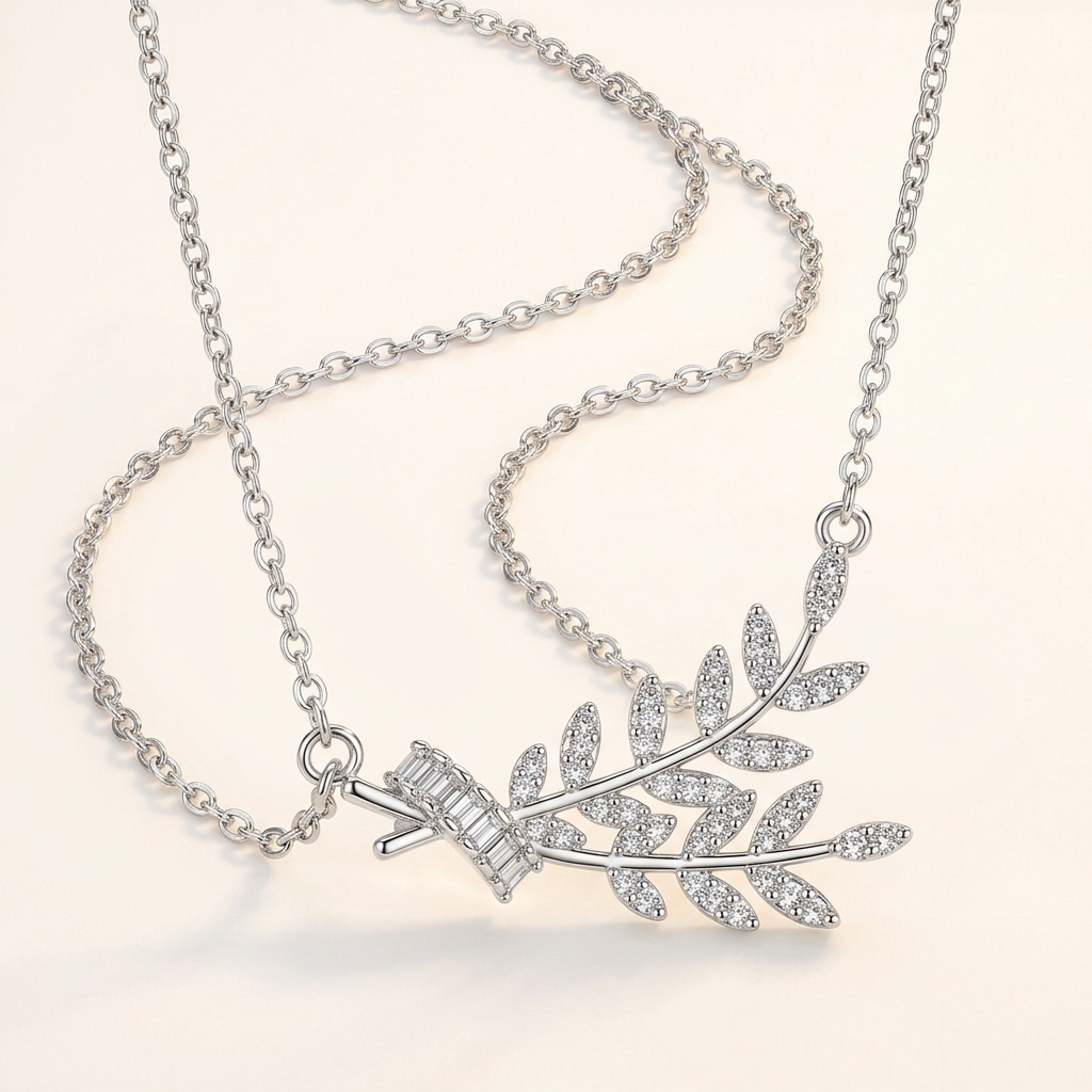 Silver Leaf sur fond clair